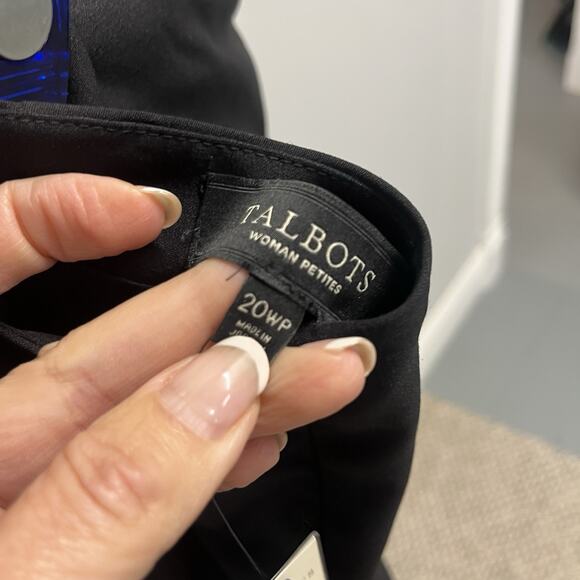 Talbots Skirt Plus size 20W Pet Classic Black Wool Straight Knee Stretch Career - Picture 9 of 10